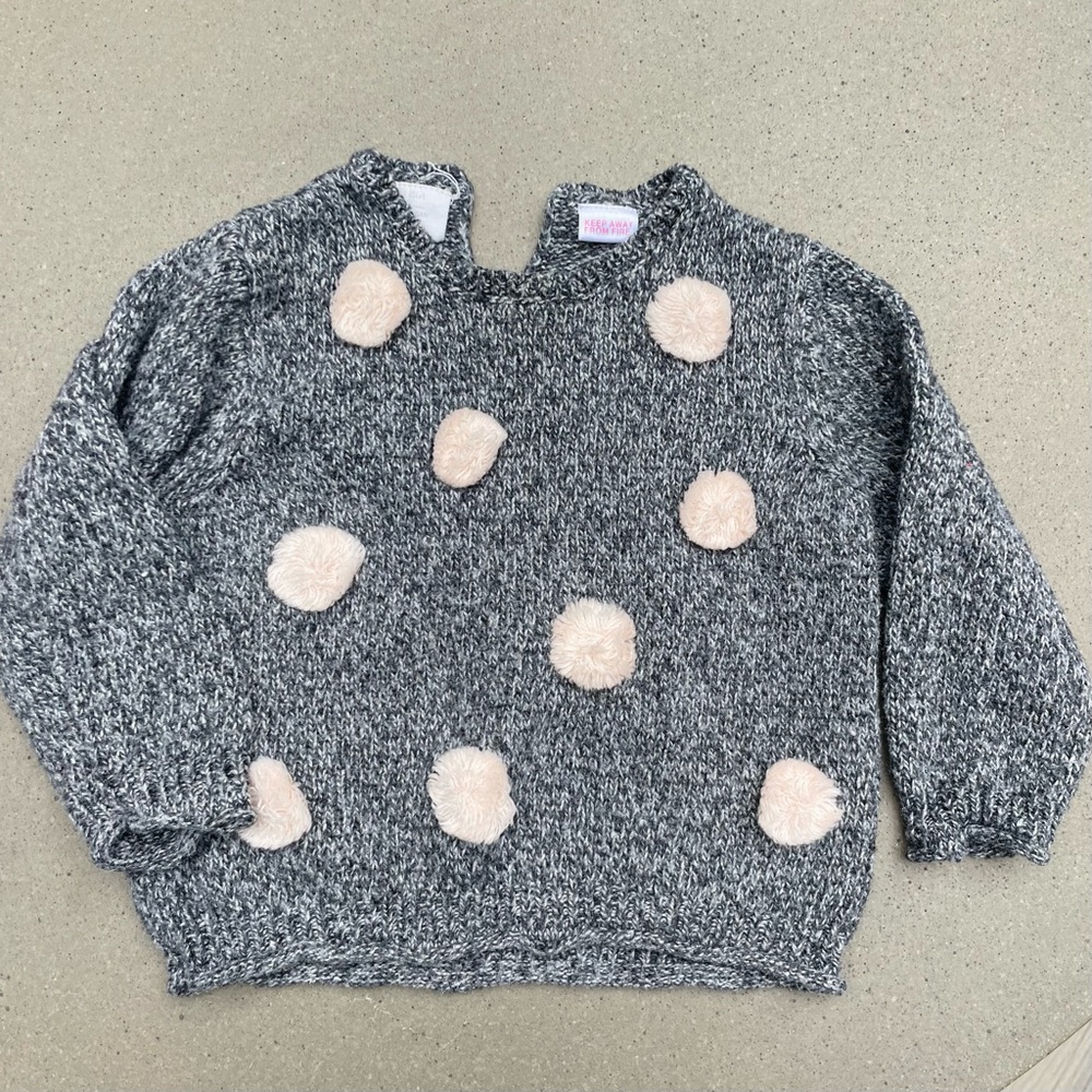 zara pom sweater